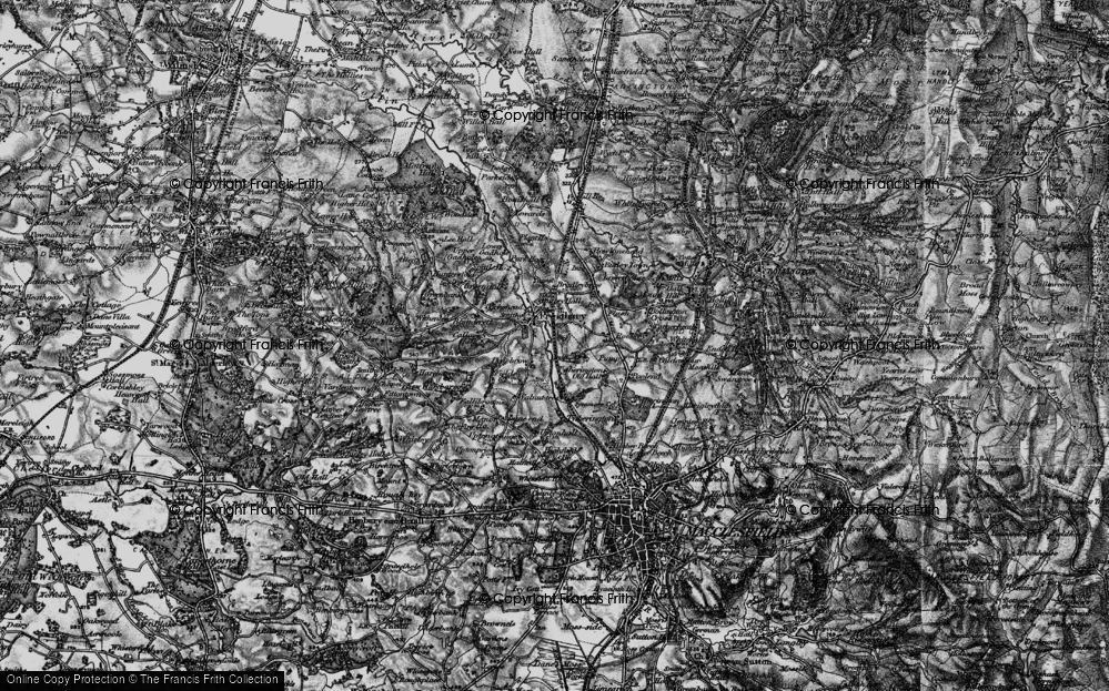 Old Map of Dale Brow, 1896 in 1896