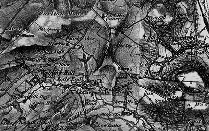 Old map of Cononley Moor in 1898