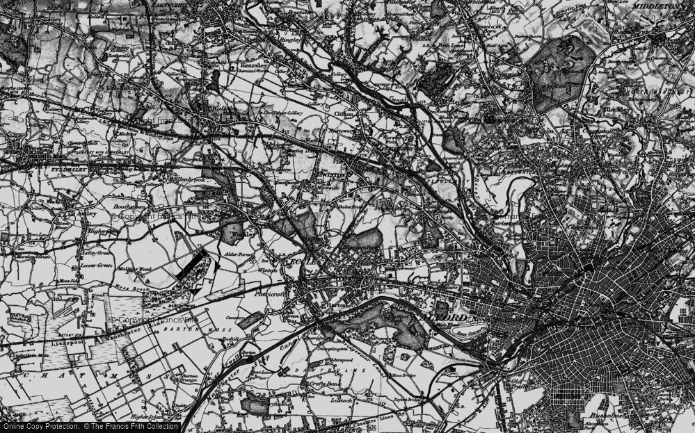 Old Map of Dales Brow, 1896 in 1896