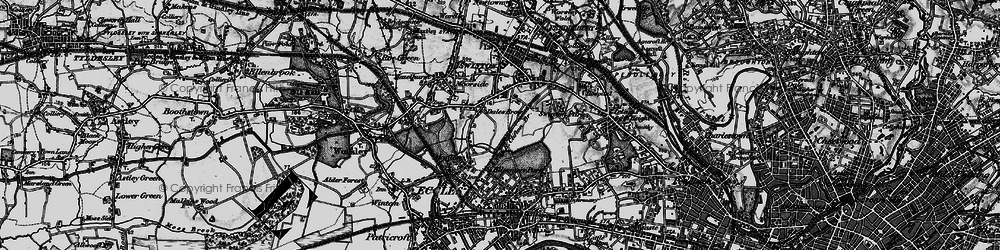 Old map of Dales Brow in 1896