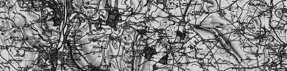 Old map of Dallicott in 1899