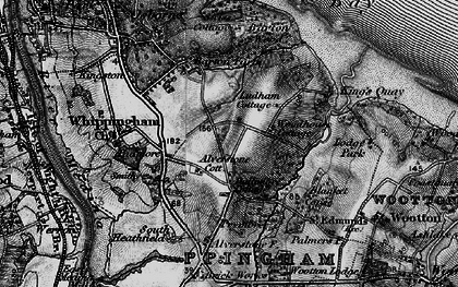 Old map of Dallimores in 1895