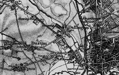 Old map of Dallington in 1898
