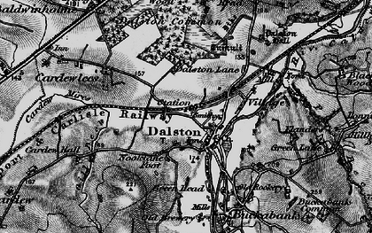 Old map of Bishop's Dyke in 1897