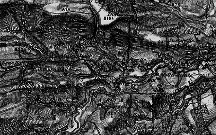 Old map of Barker Ho in 1898