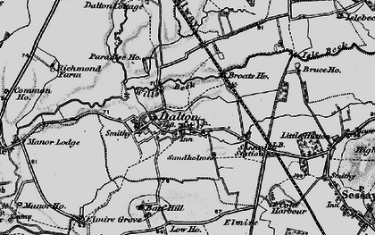 Old map of Sowerby Parks in 1898