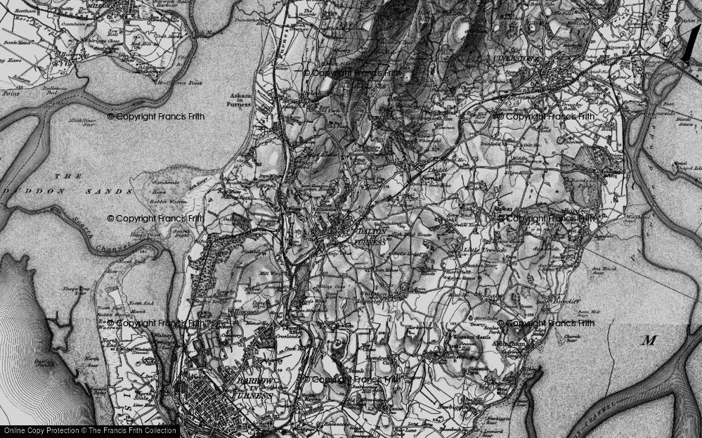 Old Map of Dalton-In-Furness, 1897 in 1897