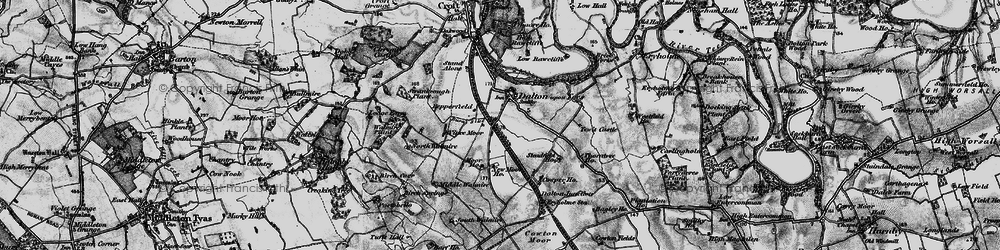 Old map of Dalton-on-Tees in 1897