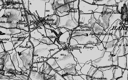 Old map of Dalton Piercy in 1898