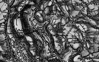Old map of Dam Head in 1896