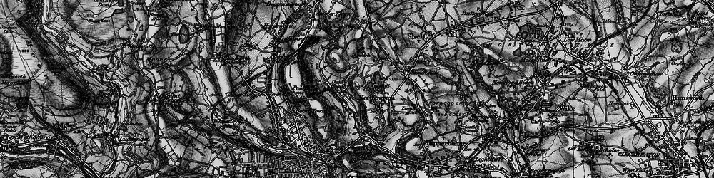 Old map of Dam Head in 1896