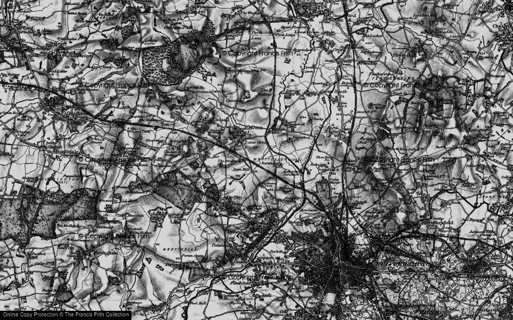 Old Map of Dam Mill, 1899 in 1899