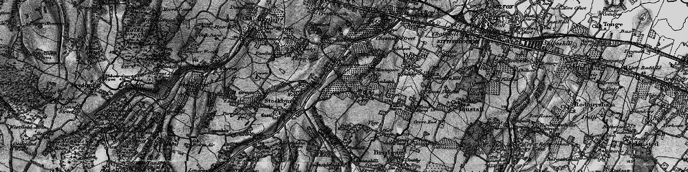 Old map of Danaway in 1895
