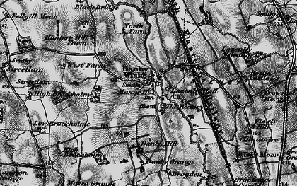 Old map of Wiske Moor in 1898