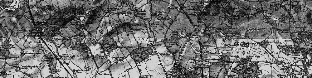 Old map of Dancers Hill in 1896