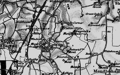 Old map of Dandy Corner in 1898