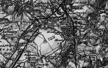 Old map of Dane in Shaw in 1897