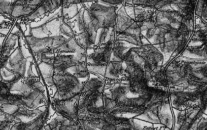 Old map of Blackdon Hill in 1895