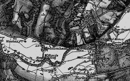 Old map of Danesfield in 1895