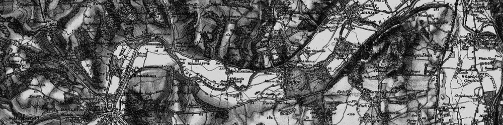 Old map of Danesfield in 1895