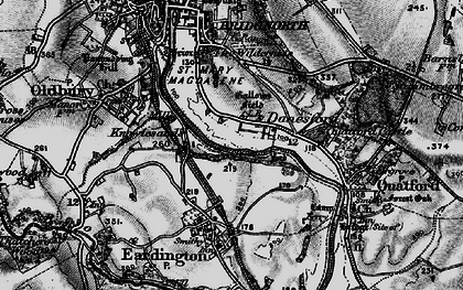 Old map of Danesford in 1899