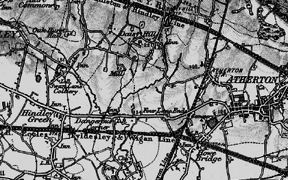 Old map of Dangerous Corner in 1896