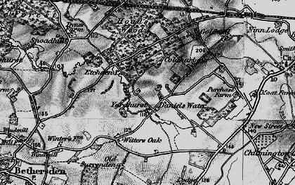 Old map of Daniel's Water in 1895