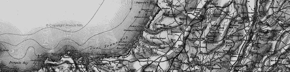 Old map of Barrett's Zawn in 1895