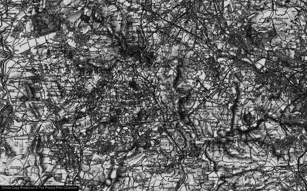 Old Map of Darby End, 1899 in 1899
