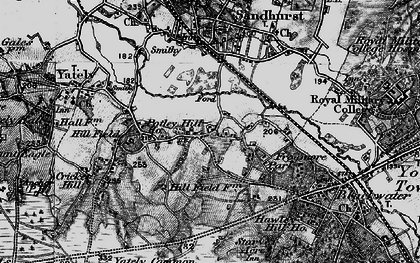 Old map of Darby Green in 1895
