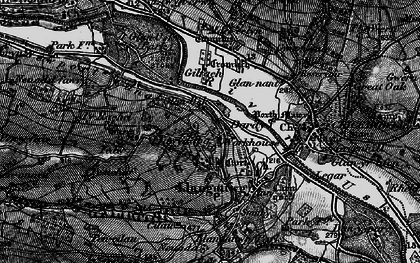 Old map of Dardy in 1897