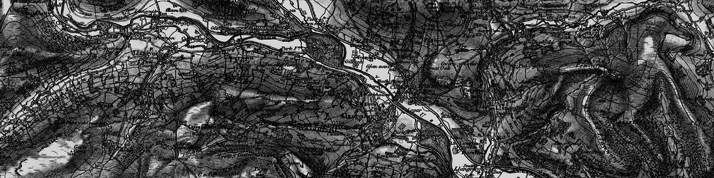 Old map of Dardy in 1897