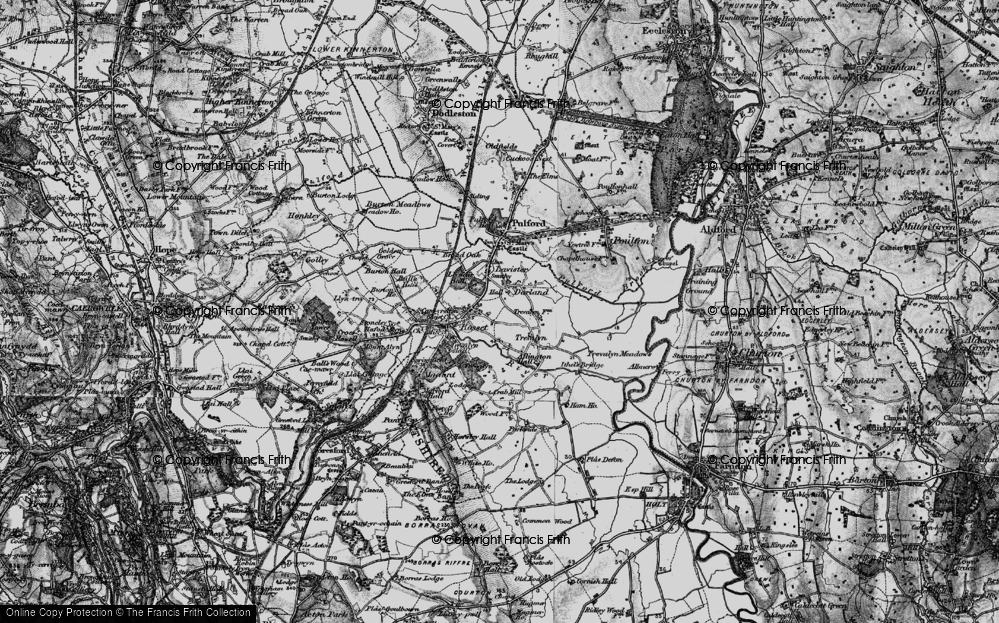 Old Map of Darland, 1897 in 1897