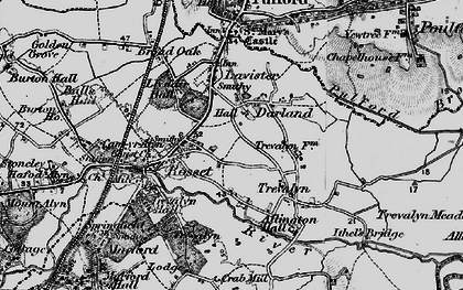 Old map of Darland in 1897