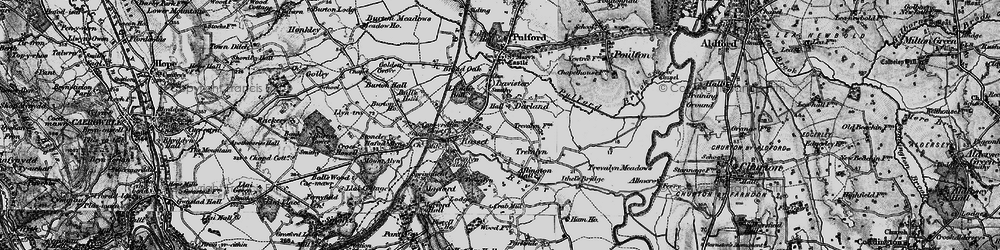 Old map of Darland in 1897