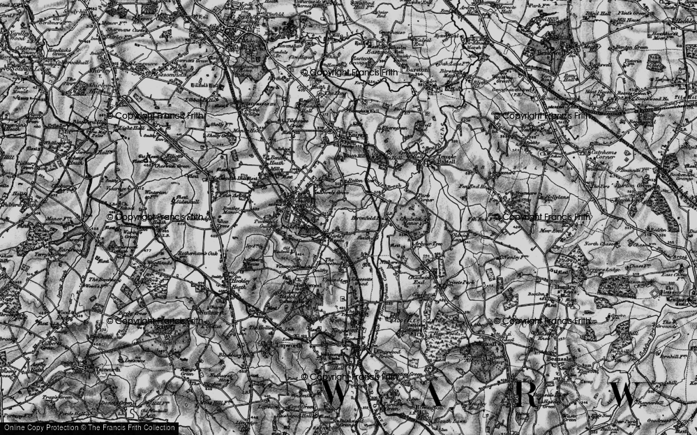 Old Map of Darley Green, 1899 in 1899