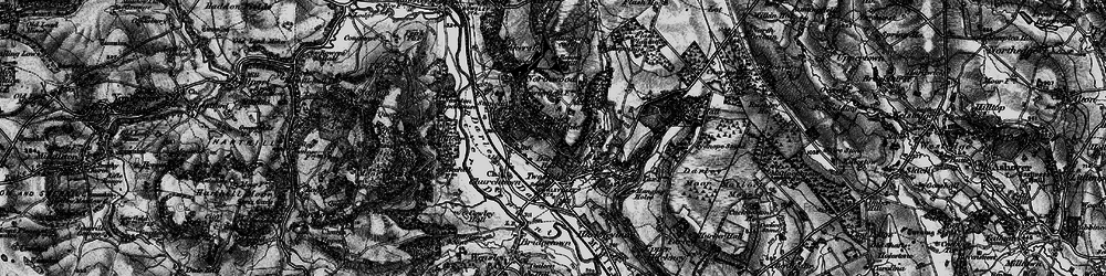 Old map of Black Hill in 1897