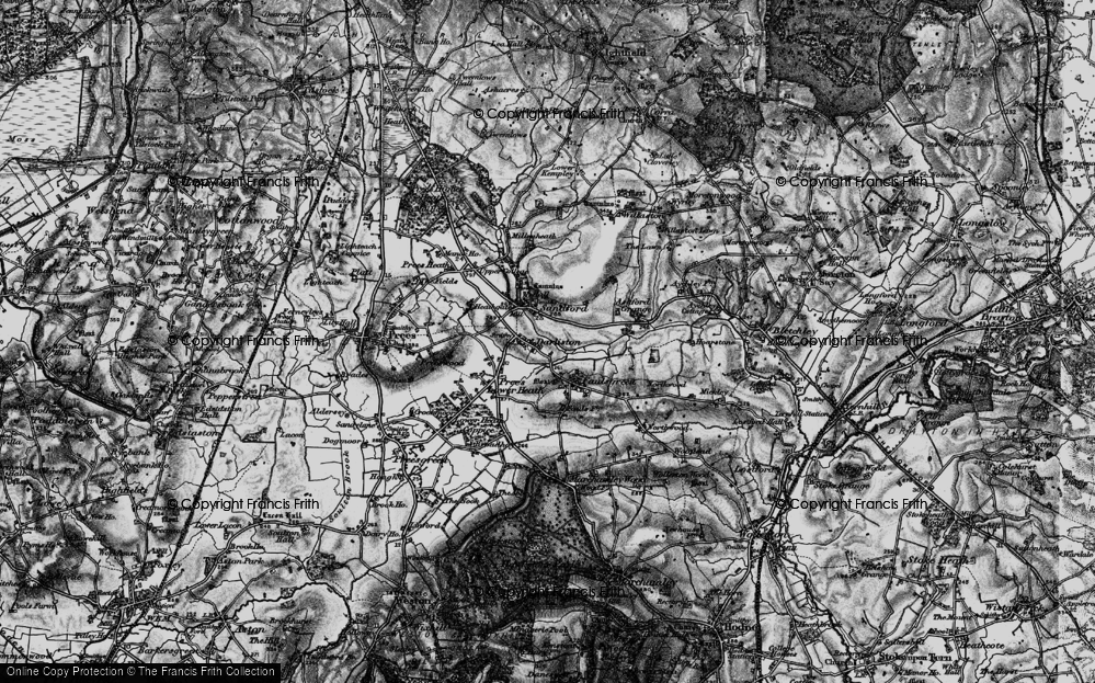 Old Map of Darliston, 1897 in 1897