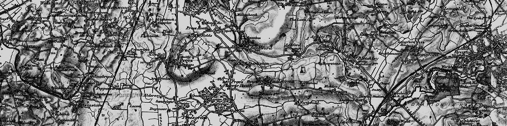 Old map of Darliston in 1897