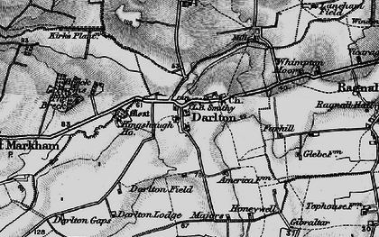 Old map of Darlton in 1899