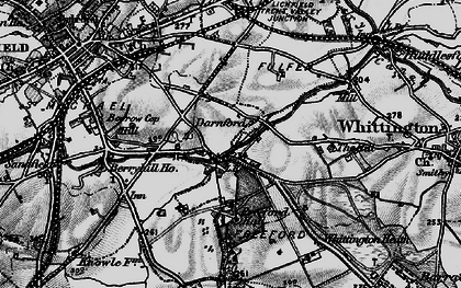 Old map of Whittington Heath in 1898