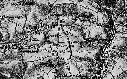 Old map of Darracott in 1897