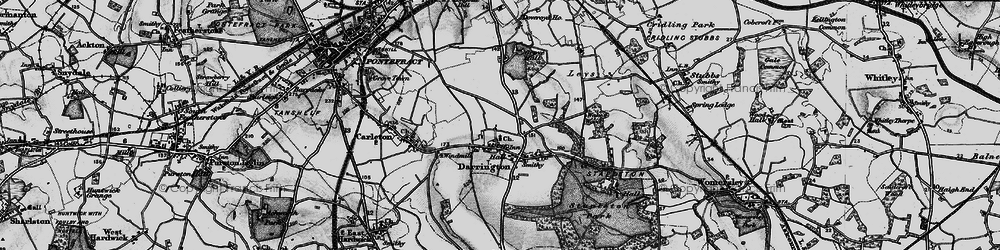 Old map of Leys in 1896