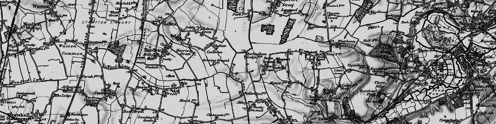 Old map of Darrow Green in 1898
