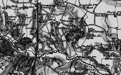 Old map of Darsham in 1898