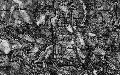 Old map of Dartmeet in 1898