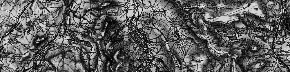 Old map of Darwen in 1896