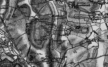 Old map of Dassels in 1896
