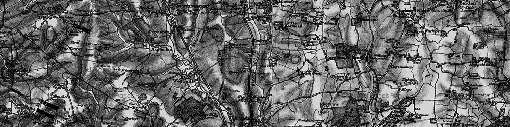 Old map of Bummers Hill (Tumulus) in 1896