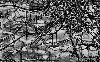 Old map of Daubhill in 1896